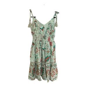 Ananta Floral Bohemian Ruffle Dress Size S/M